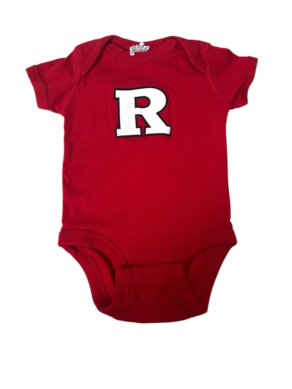Rutgers Rabbit Skins Scarlet Knights Baby Unisex Snap Cotton Bodysuit 6 Months